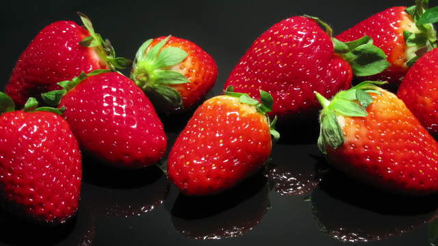 Erdbeeren im Zeitraffer