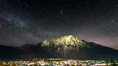 Zeitraffer - Milchstrasse Karwendel - Sterne Timelapse, Zeitraffer Nachthimmel