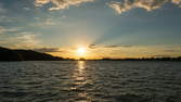 Zeitraffer - Sonnenuntergang See