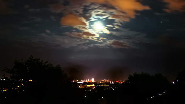 Vollmond über München