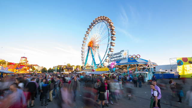 Riesenrad Zeitraffervideo 360 Grad Schwenk