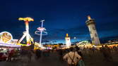 Zeitraffer - Oktoberfest in der Dämmerung