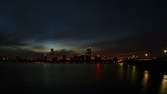Zeitraffer - Boston Skyline Sonnenaufgang Weitwinkel