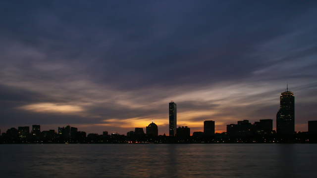 Boston Skyline Sonnenaufgang