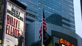 Zeitraffer - Times Square Flagge