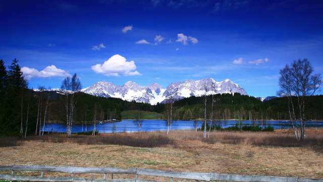 Wilder Kaiser mit Schwarzsee