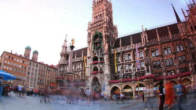 Fußgängerzone München Marienplatz