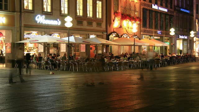Cafe Fußgängerzone München