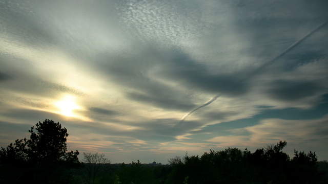 Sonnenuntergang Ostpark