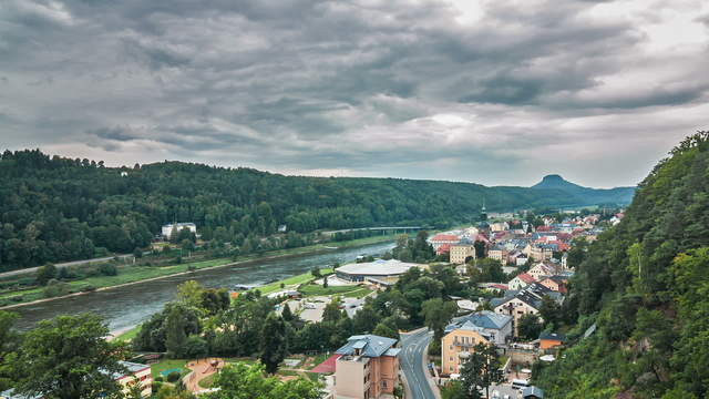 Die Elbe von oben