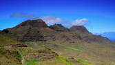 Zeitraffer - Gran Canaria - Berge mit Wolken