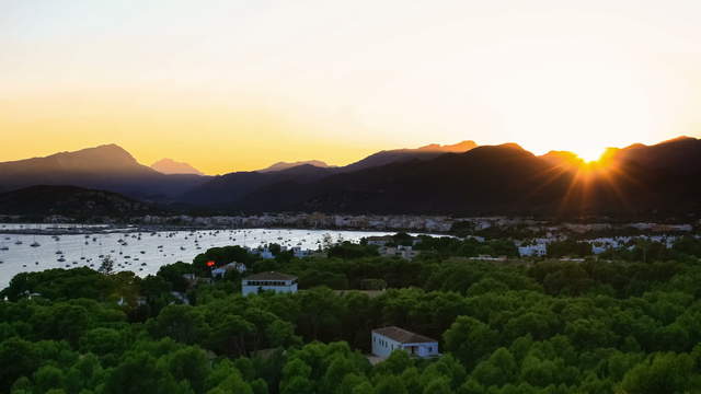 Mallorca Sonnenuntergang Hafen