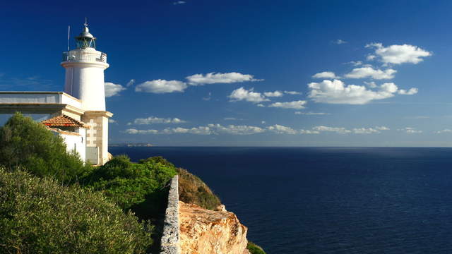 Leuchtturm am Cap Blanc, Mallorca, Balearen