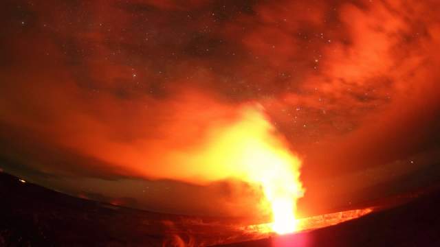 Lavasee am Kilauea Vulkan