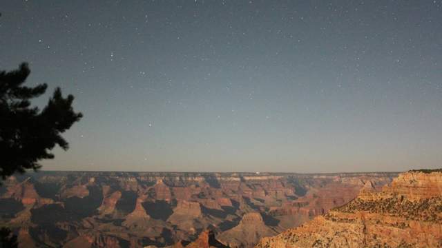 Monduntergang am Grand Canyon