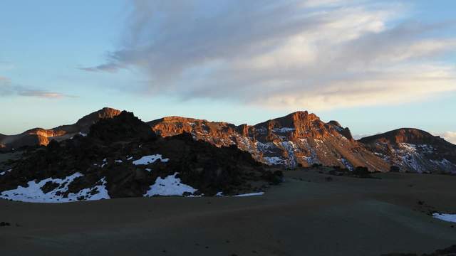 Sonnenuntergang in den Canadas del Teide