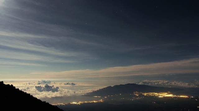 Haleakala Monduntergang / Sonnenaufgang