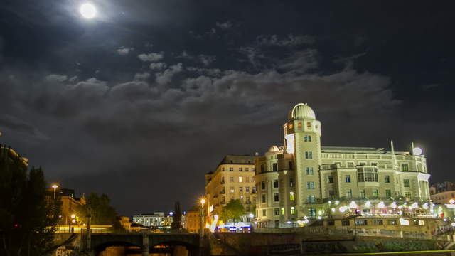 Urania Wien bei Nacht – Hyperlapse