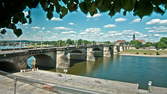 Zeitraffer - Dresden Augustusbrücke