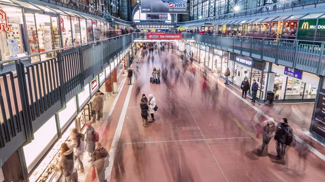 Hamburg Wandelhalle Hyperlapse