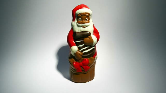 Schokoladen Nikolaus schmilzt