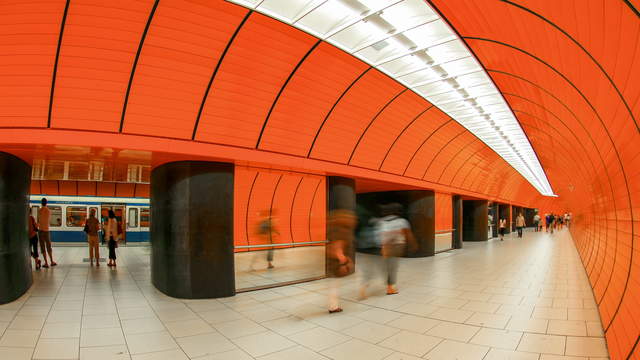 München Marienplatz - Zeitraffer U-Bahn MVG