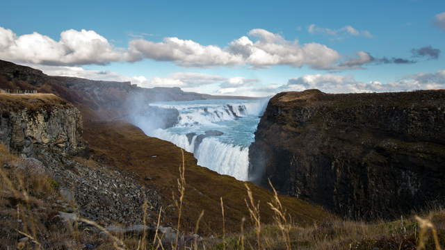 Gullfoss Wasserfall Island (6K)