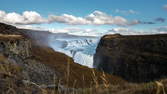 Zeitraffer - Gullfoss Wasserfall Island (6K)