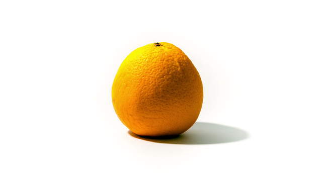 Orange vertrocknet