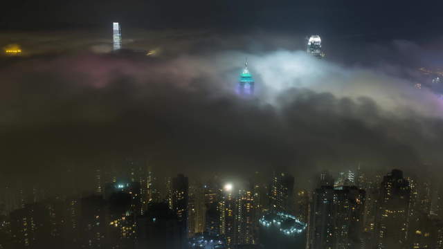 Wolken Meer in Hong Kong - 4K Zeitraffer Video