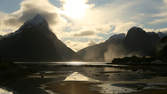 Zeitraffer - Mittre Peak am Milford Sound