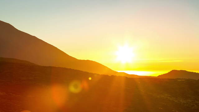 Teneriffa Sonnenuntergang Schwenk - 6K Video Footage