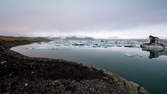 Zeitraffer - Gletscher Lagune Jökulsarlon - Weitwinkel UHD 6K