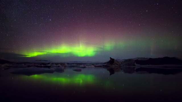Aurora Borealis in Island 4K