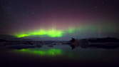 Zeitraffer - Aurora Borealis in Island 4K