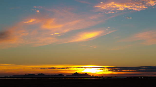 Sonnenuntergang Island 6K Stock Footage