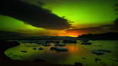 Zeitraffer - Aurora Borealis (Northern Lights) Time Lapse - Nahaufnahme