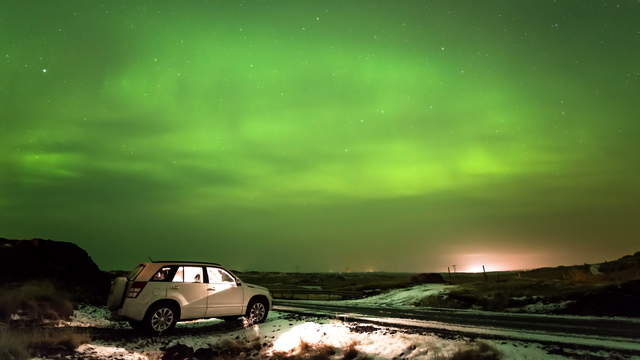 Aurora Borealis Zeitrafferfotografie