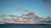 Zeitraffer - Nordküste Island Rote Wolken