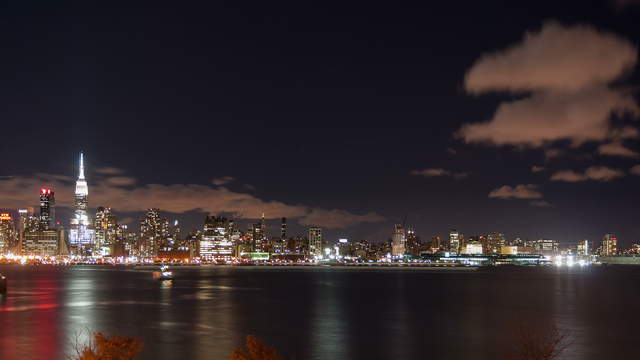 New York City Skyline Nacht-Tag