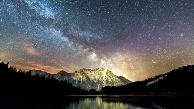 4K Video Loop - Milchstrasse Karwendel