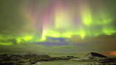 Zeitraffer - 4K Video Loop - Nordlichter Aurora Island