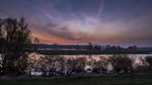 Zeitraffer - Sonnenaufgang an der Elbe in der Prignitz