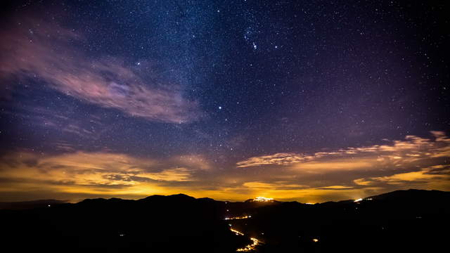 Sternenhimmel bei San Mauro Castelverde, Sizilien