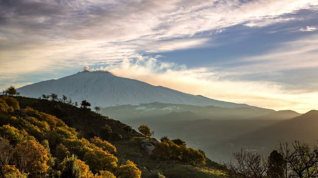 Sizilien - Sonnenaufgang am Etna