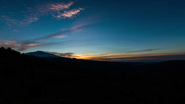 Sonnenaufgang Etna Zeitraffervideo 2in1