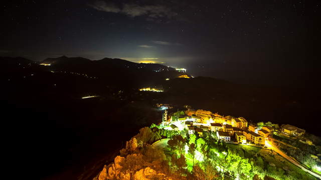 Sizilien - Ausblick Polina bei Nacht