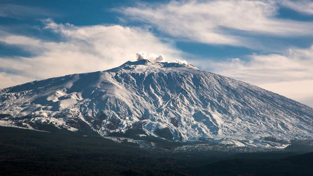 Sizilien - Zeitraffer des Etna (Ätna)