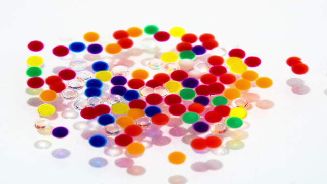 Water Beads (Wasser-Perlen) Schüssel Makro