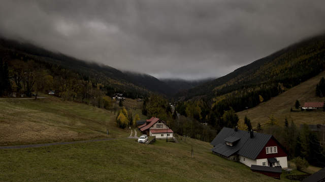 Wolkenwirbel in Spindlermühle im Riesengebirge